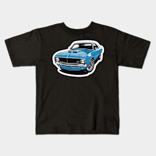 My blue Muscle Car Kids T-Shirt